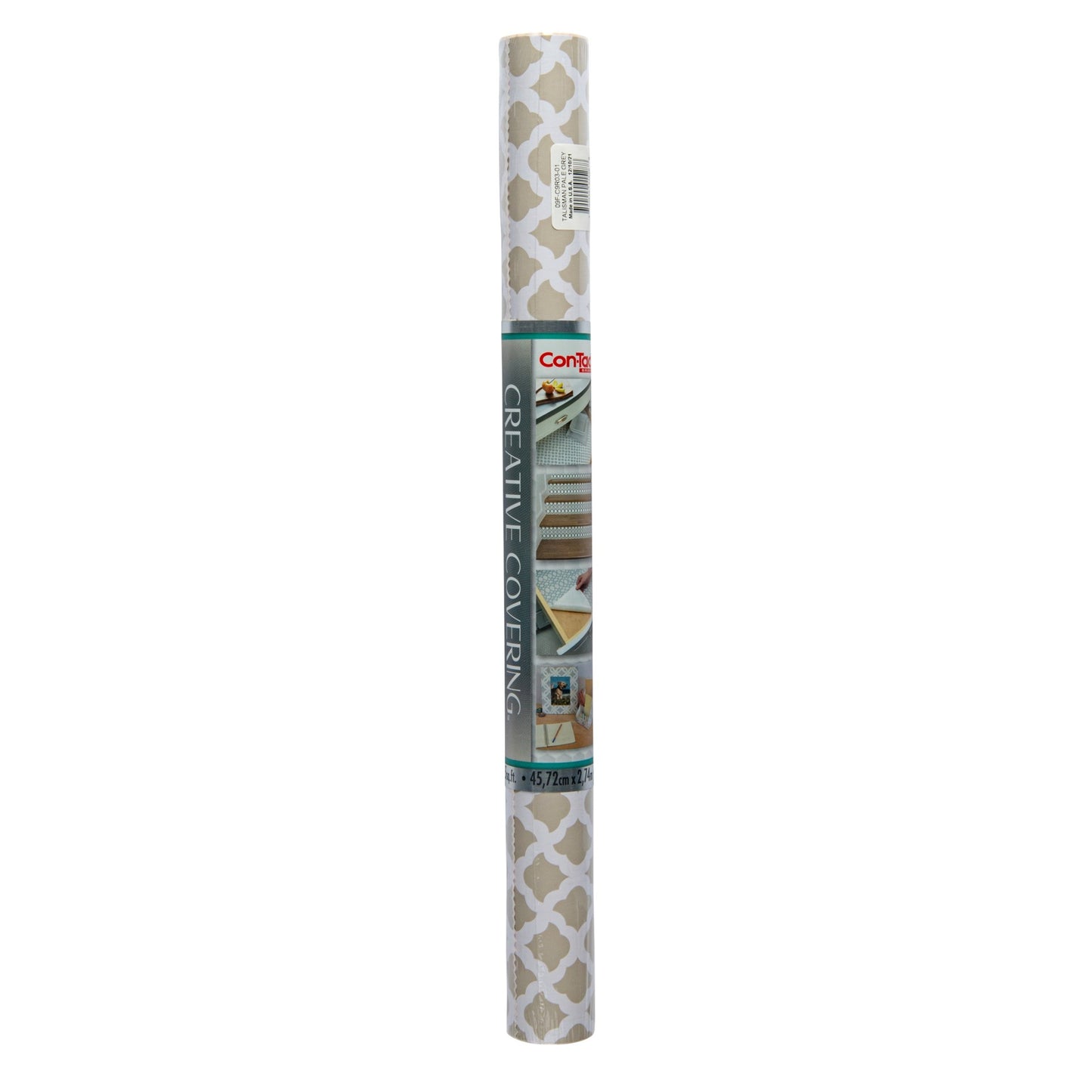 Con-Tact® Brand Creative Covering™ – Removable Self-Adhesive Shelf Liner, Talisman Pale Gray