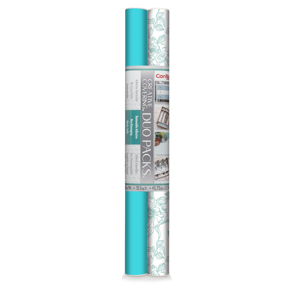 Serenity Collection Self Adhesive Duo-Packs, Teal/English Rose Blue