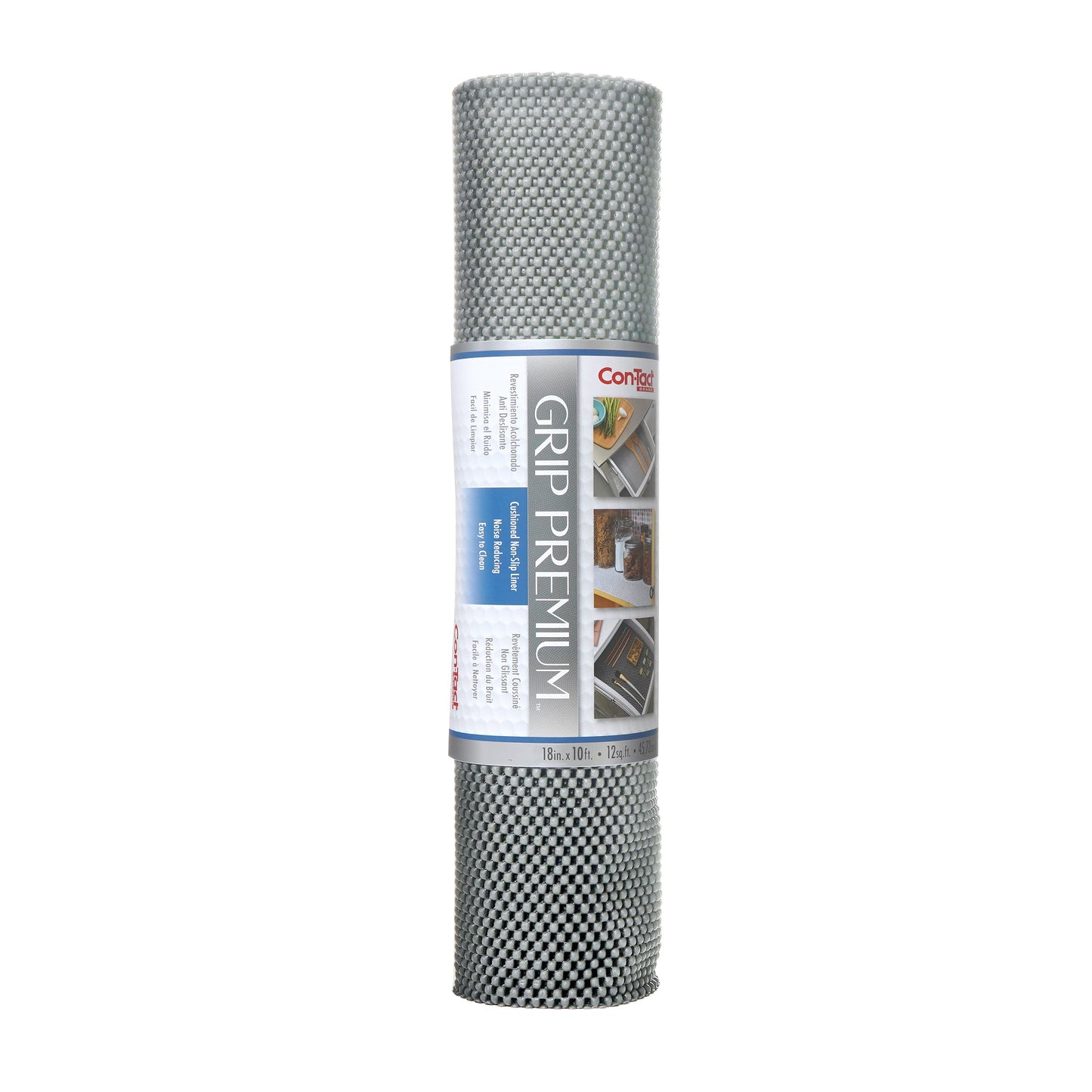 Con-Tact® Brand Printed Grip Premium – Grip Shelf Liner, Cool Gray