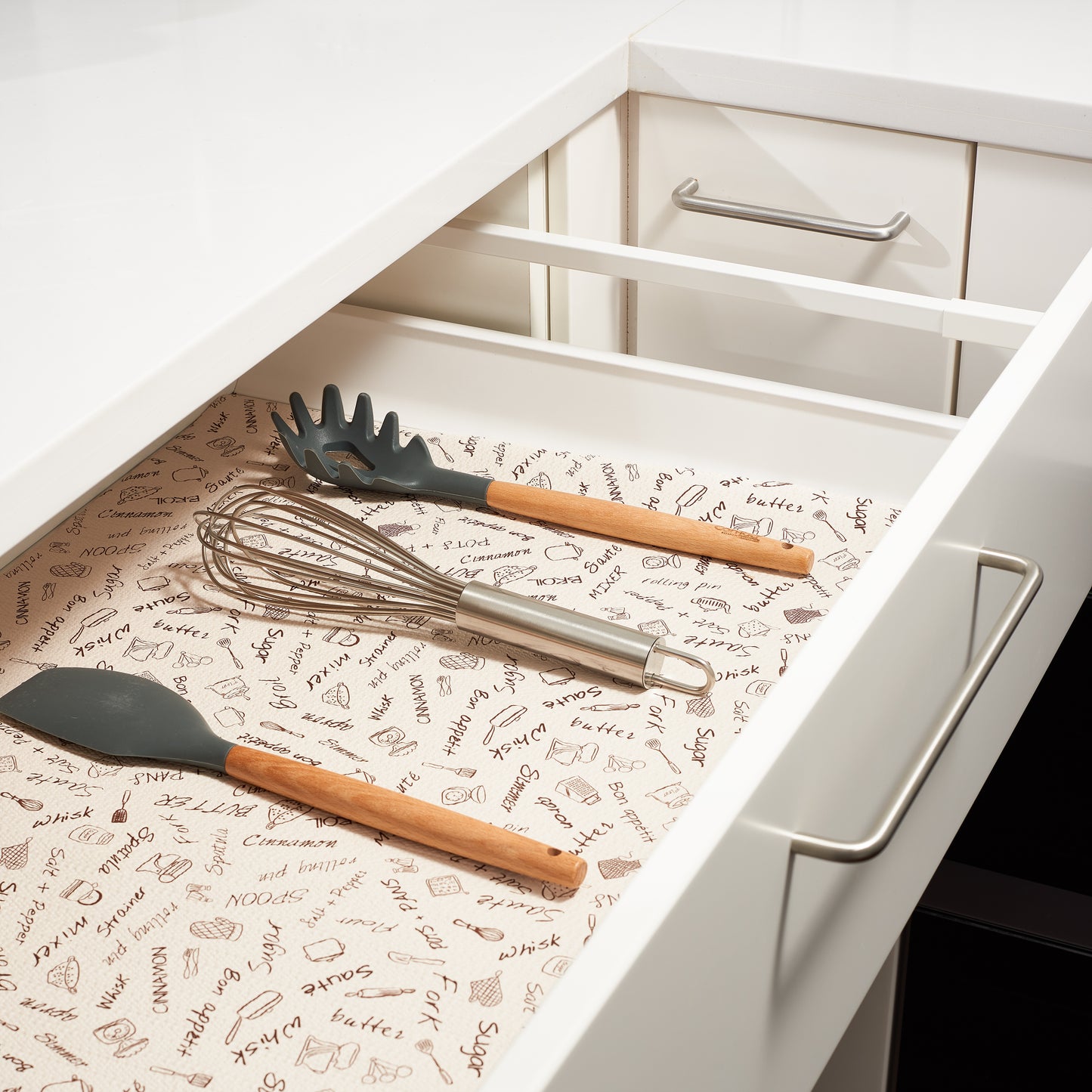 Con-Tact® Brand Grip Prints™, Non-Adhesive, Bon Appetit