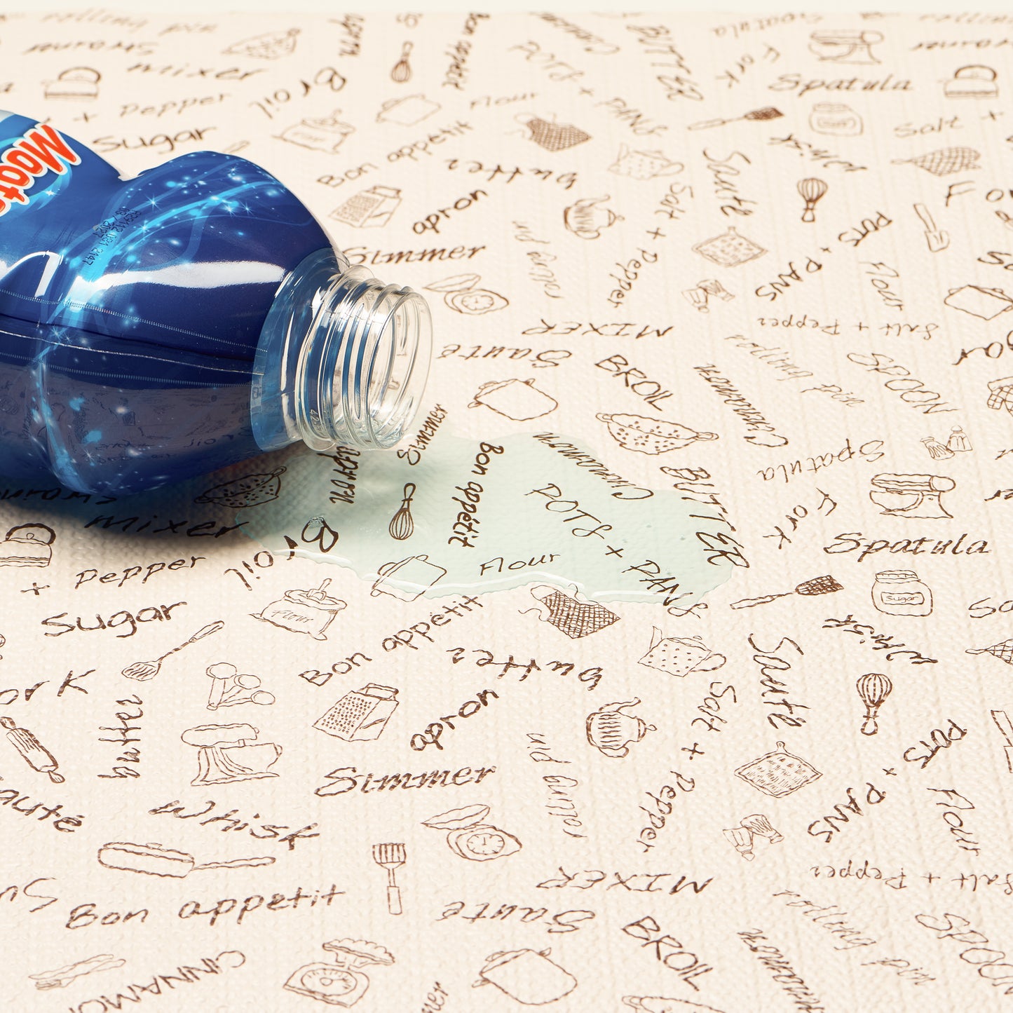 Con-Tact® Brand Grip Prints™, Non-Adhesive, Bon Appetit