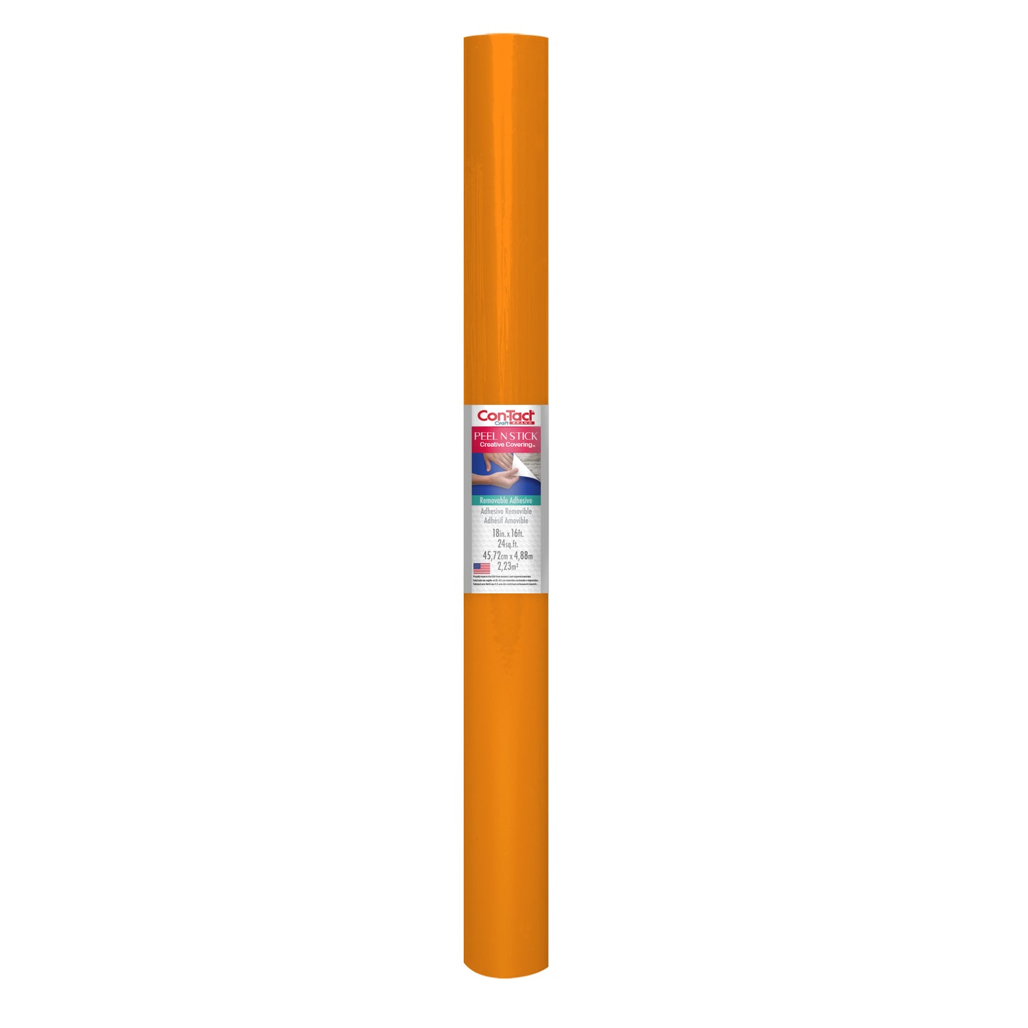 Con-Tact® Brand Craft - Peel N Stick™, Self-Adhesive, Orange