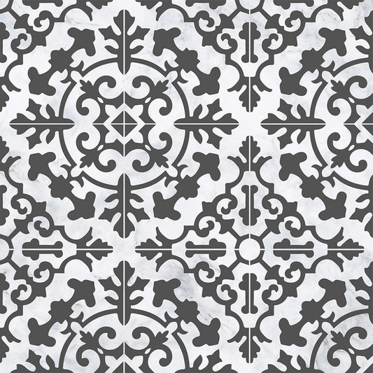 Con-Tact® Brand Creative Covering™ – Removable Self-Adhesive Shelf Liner, Carrara Tile Charcoal