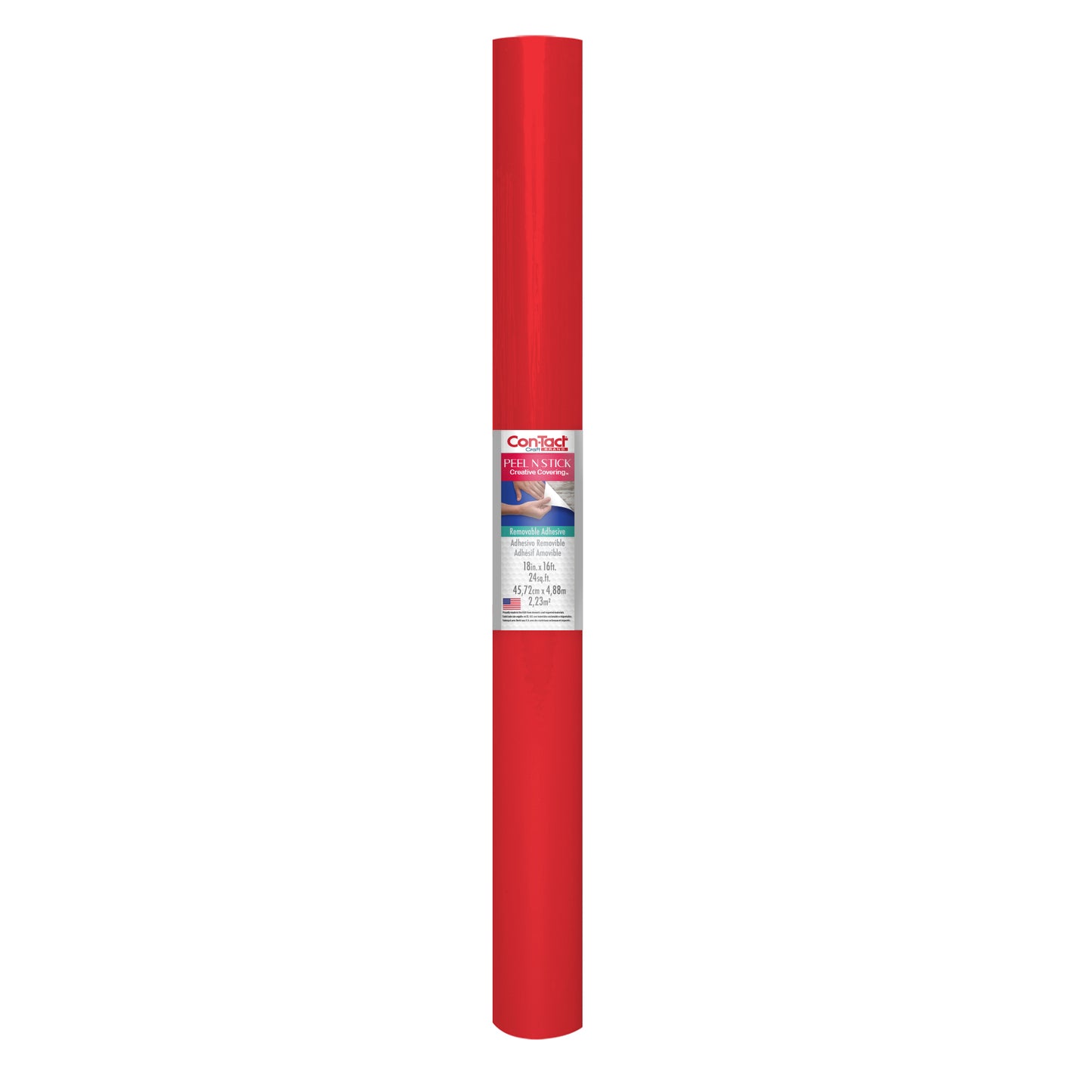 Con-Tact® Brand Craft - Peel N Stick™, Self-Adhesive, Fire Engine Red