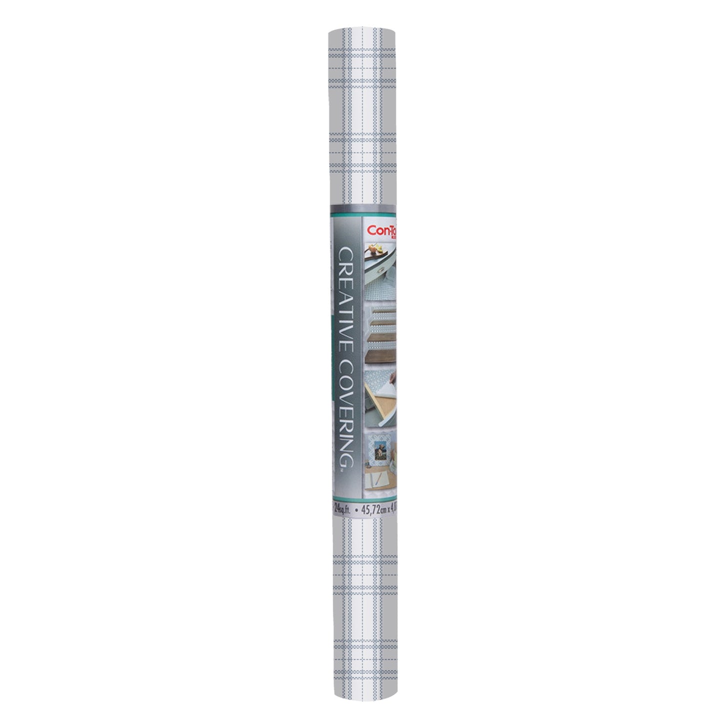 Con-Tact® Brand Creative Covering™ – Removable Self-Adhesive Shelf Liner, Boho Plaid Mist