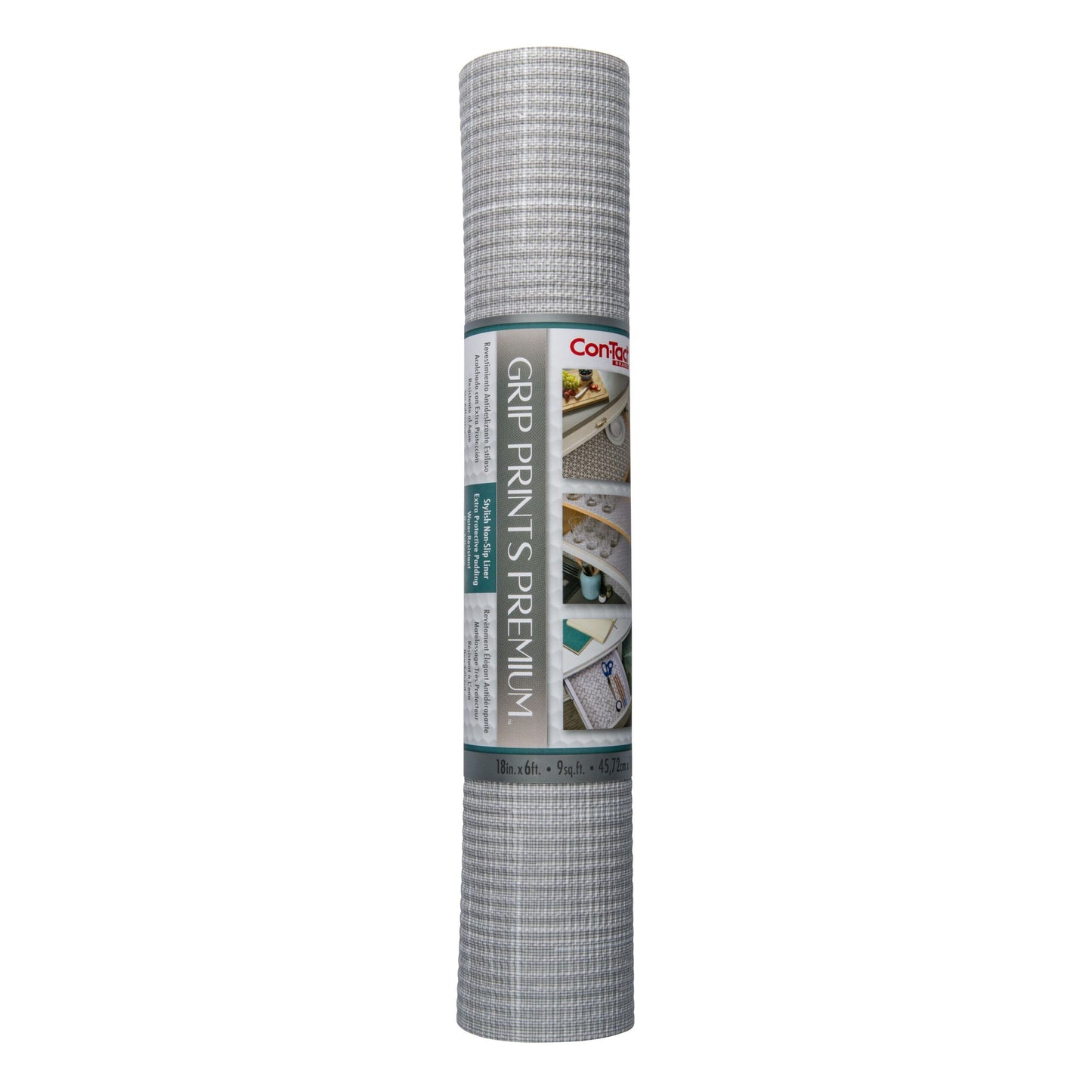 Con-Tact® Brand Grip Prints Premium™, Non-Adhesive, Shantung Pearl Gray