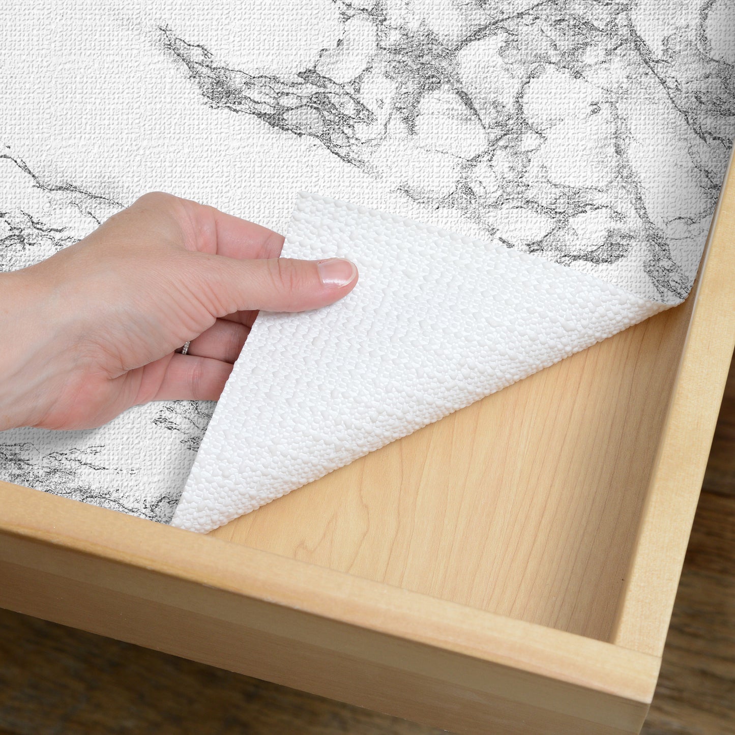 Con-Tact® Brand Grip Prints™, Non-Adhesive, Classic Marble Gray