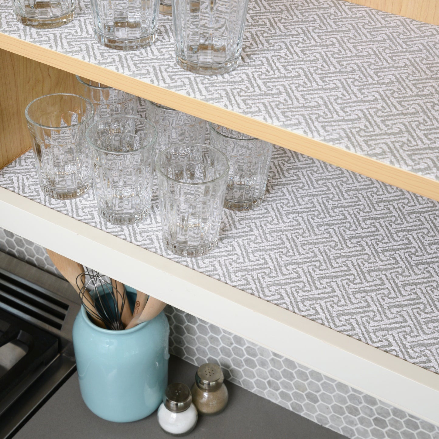 Con-Tact® Brand Grip Prints Premium™, Non-Adhesive, Villa Gray