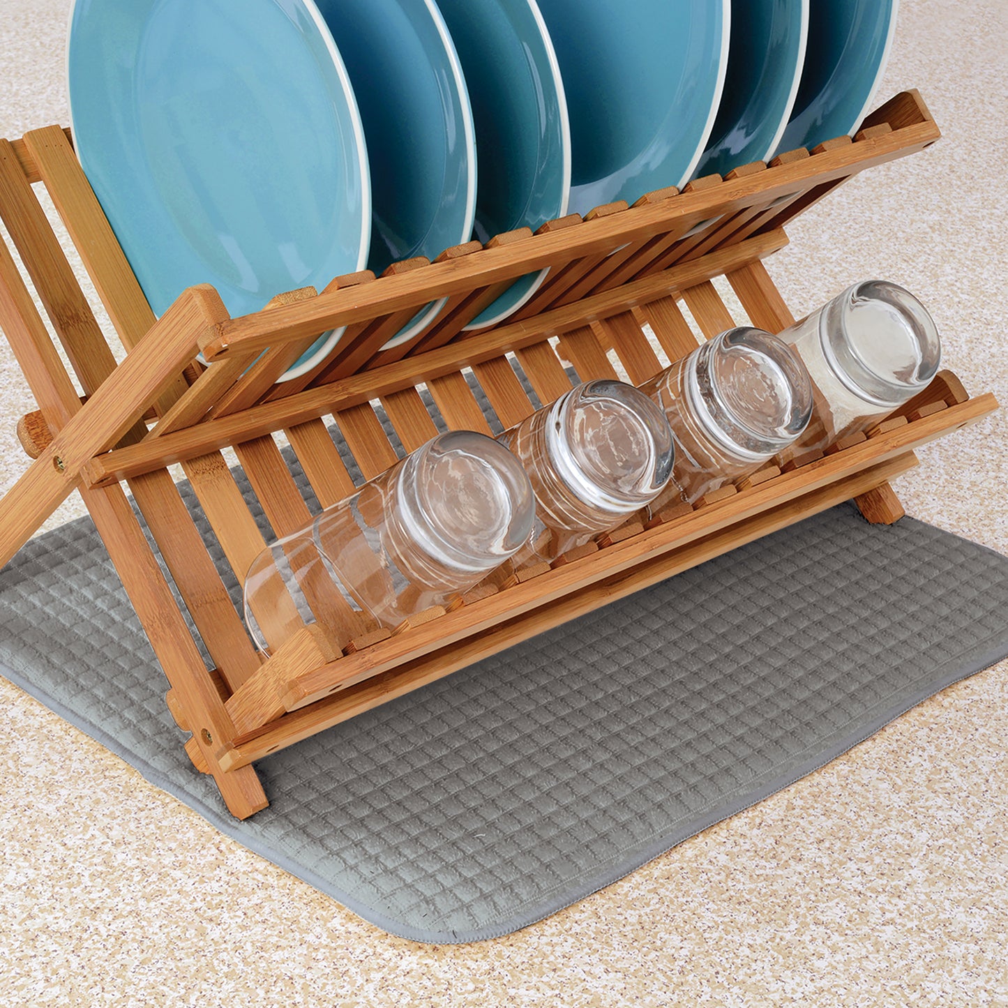 Con-Tact® Brand Kitchen Drying Mat, – Kitchen Accessories , Gray