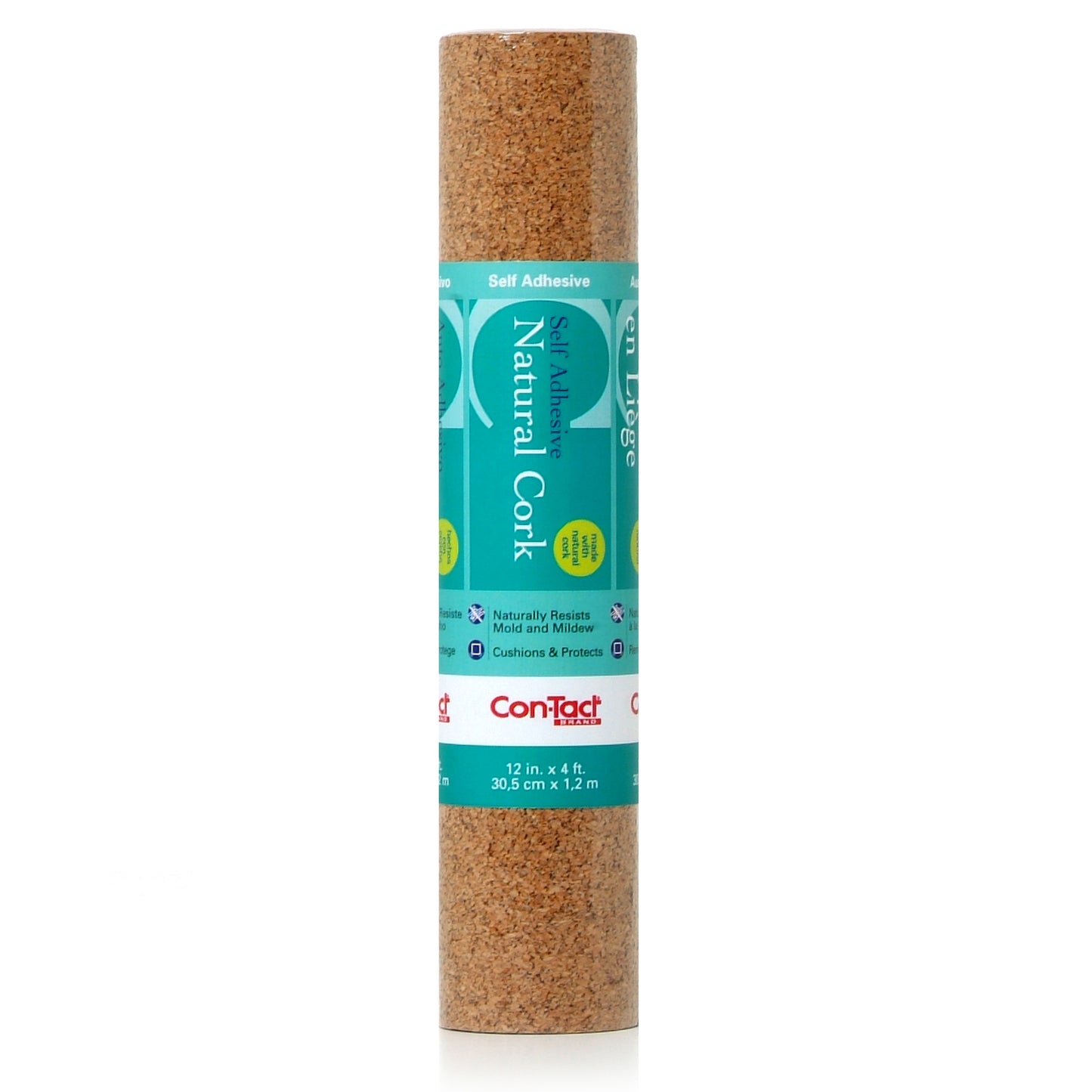 Creative Covering™, Peel & Stick, Easy to Use, Removable Self-Adhesive - Solid Color - Cork