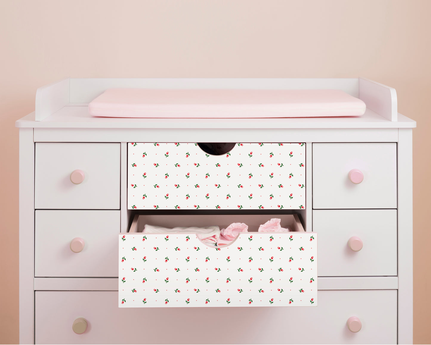 Creative Covering™, Peel & Stick, Rosebud, Removable Self-Adhesive - Floral - Pink