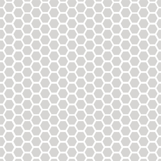 Con-Tact® Brand Creative Covering™ – Removable Self-Adhesive Shelf Liner, Simple Honeycomb Gray