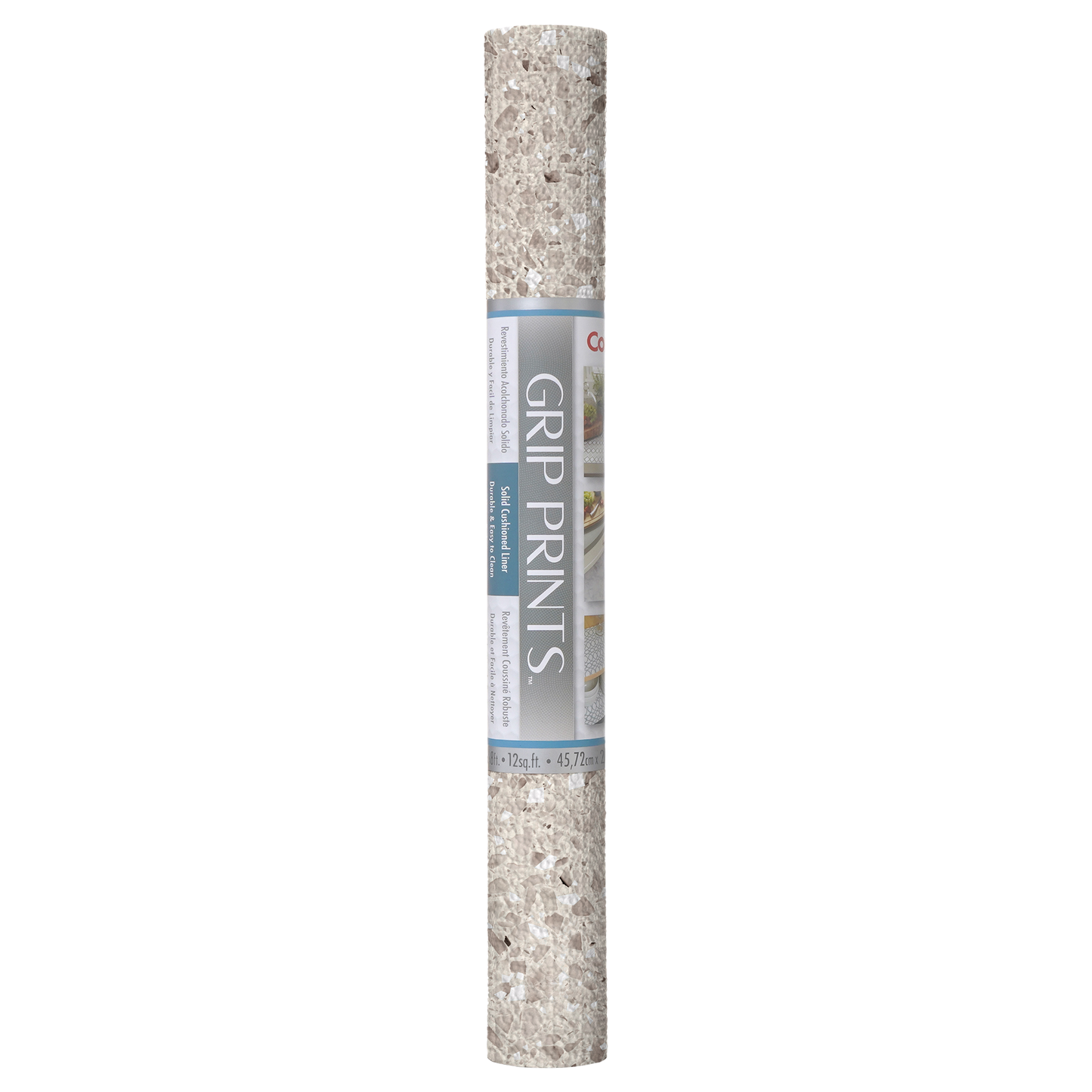 Con-Tact® Brand Grip Prints™, Non-Adhesive, Terrazzo Beige Stone