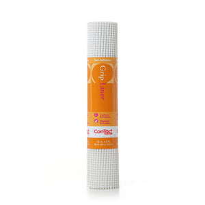 Packaged roll of Beaded Grip Liner in White
