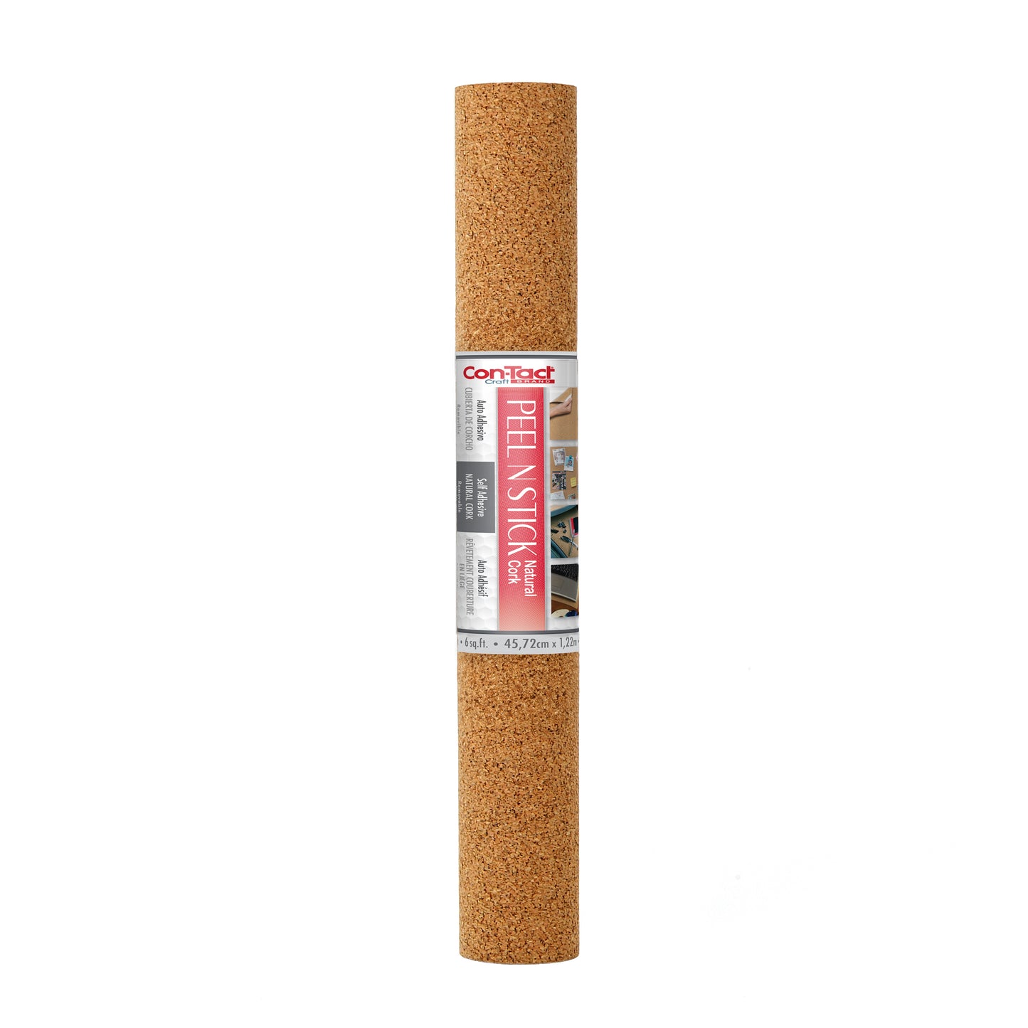 Creative Covering™, Peel & Stick, Easy to Use, Removable Self-Adhesive - Solid Color - Cork