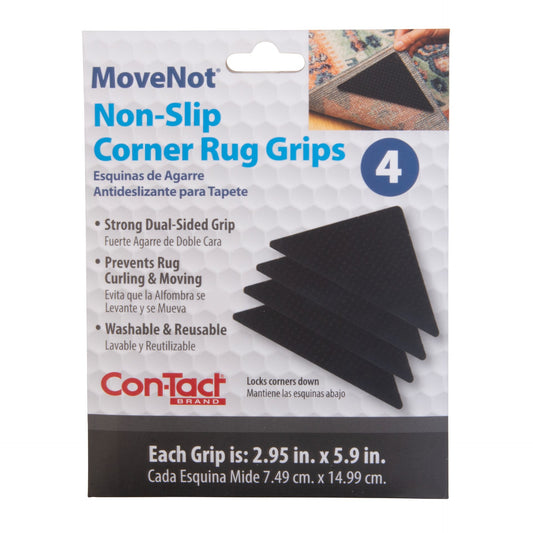 Con-Tact® Brand MoveNot – Rug Accessories , Black