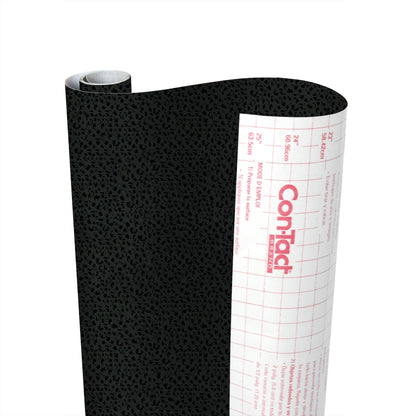 Con-Tact® Brand Creative Covering™ – Removable Self-Adhesive Shelf Liner, Self-Adhesive Faux Leather Black