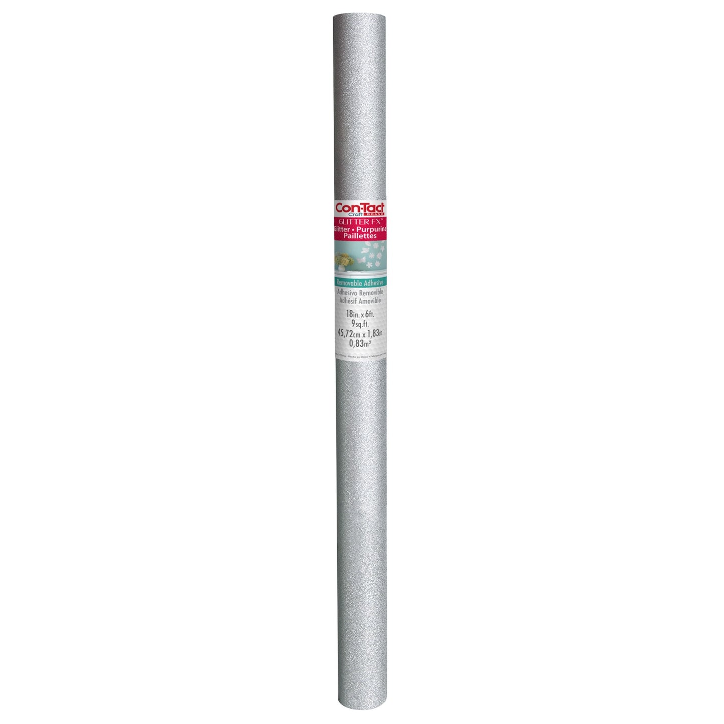 Con-Tact® Brand Craft - Glitter FX Self-Adhesive Silver