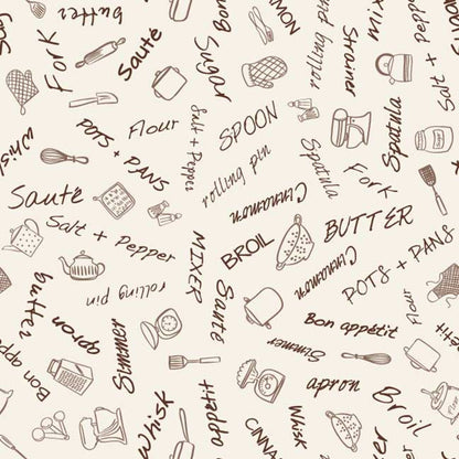 Con-Tact® Brand Grip Prints™, Non-Adhesive, Bon Appetit