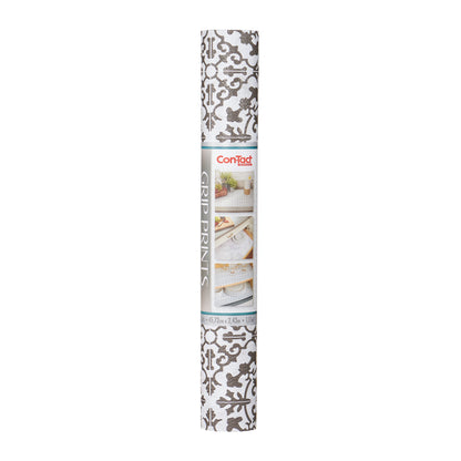 Con-Tact® Brand Grip Prints™, Non-Adhesive, Carrara Tile Charcoal