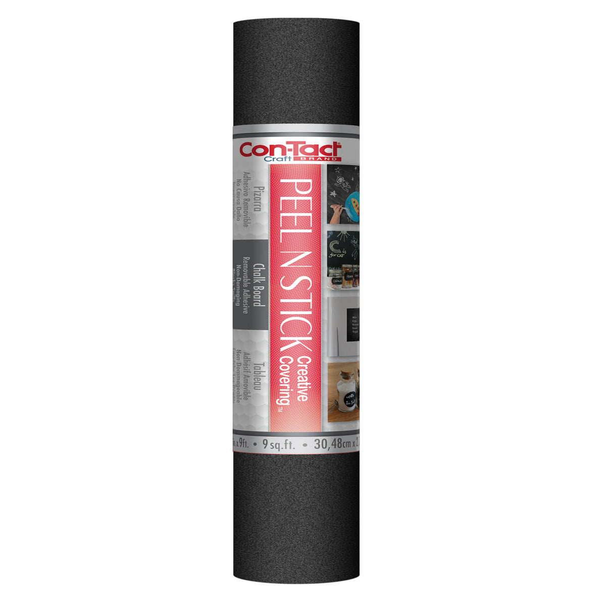 Creative Covering™, Peel & Stick, Easy to Use, Removable Self-Adhesive - Solid Color - Chalkboard