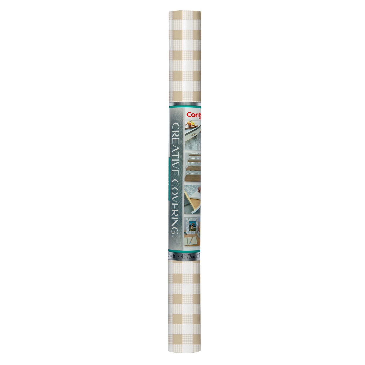 Con-Tact® Brand Creative Covering™ – Removable Self-Adhesive Shelf Liner, Khaki Plaid