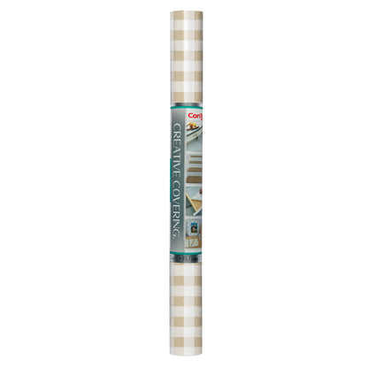 Con-Tact® Brand Creative Covering™ – Removable Self-Adhesive Shelf Liner, Khaki Plaid