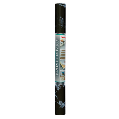 Con-Tact® Brand Creative Covering™ – Removable Self-Adhesive Shelf Liner, Black Marble