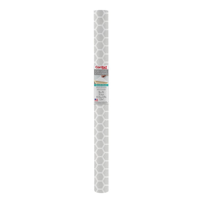 Con-Tact® Brand Creative Covering™ – Removable Self-Adhesive Shelf Liner, Simple Honeycomb Gray