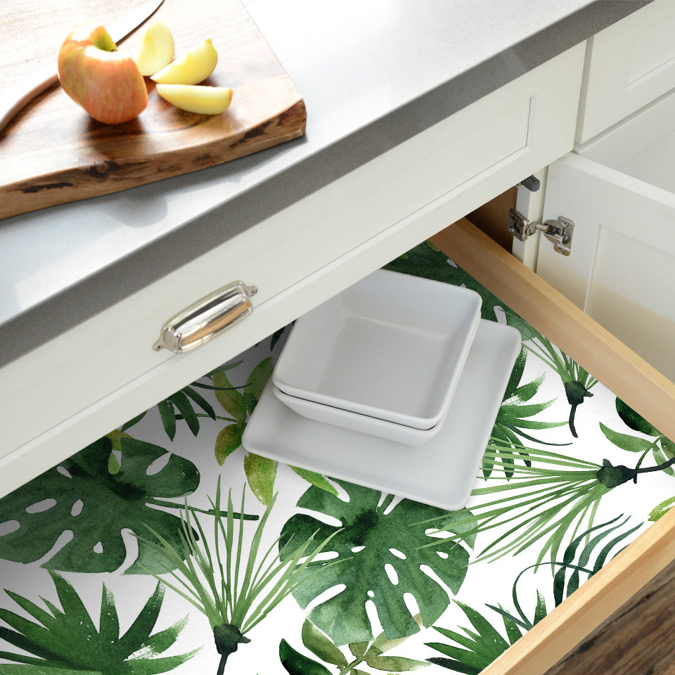 Con-Tact® Brand Creative Covering™ – Removable Self-Adhesive Shelf Liner, Green Leaves