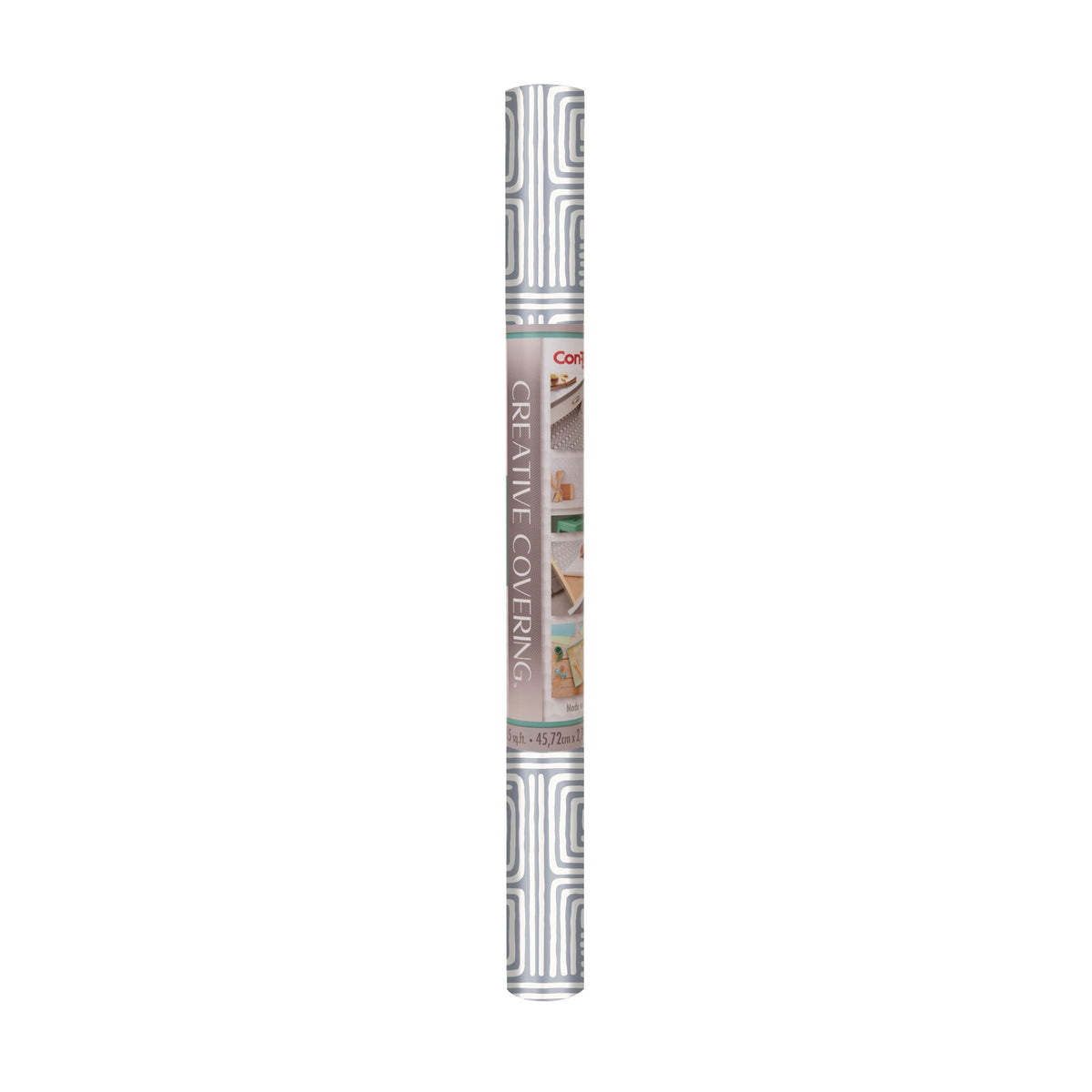 Con-Tact® Brand Creative Covering™ – Removable Self-Adhesive Shelf Liner, Labyrinth Gray