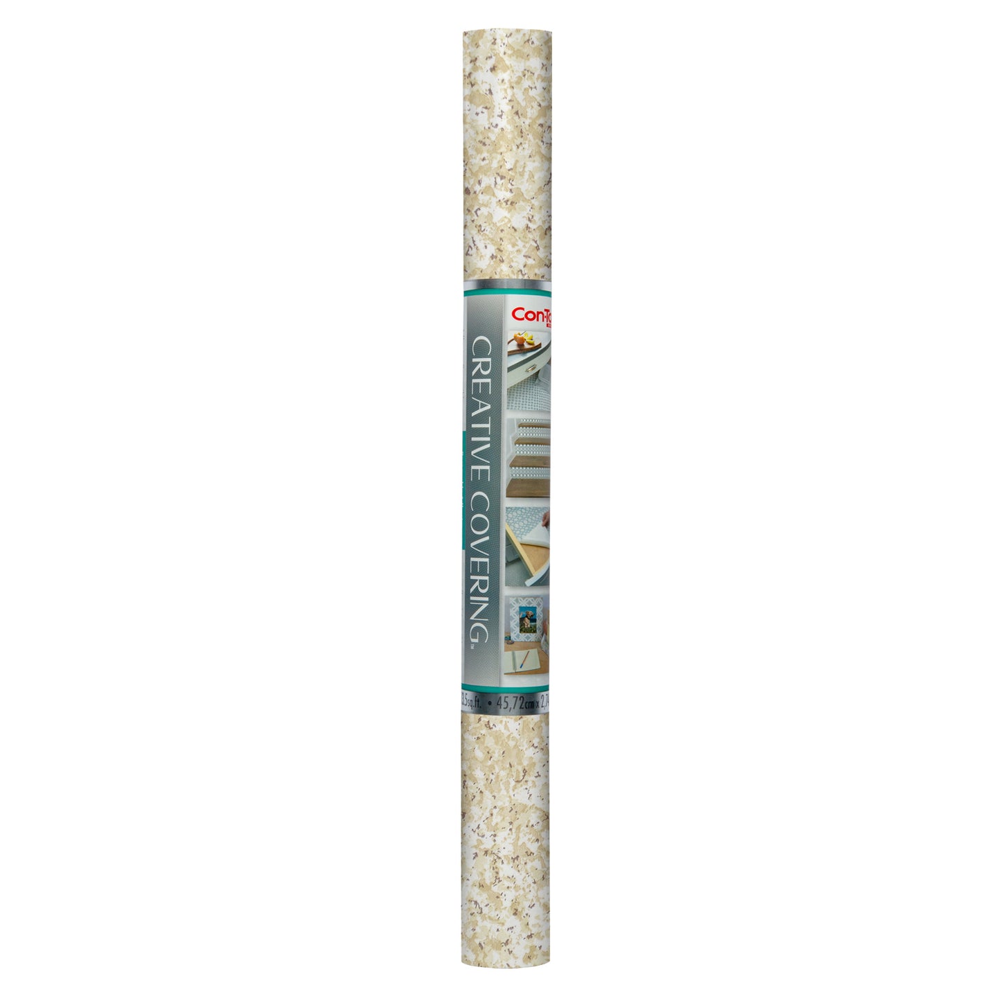 Con-Tact® Brand Creative Covering™ – Removable Self-Adhesive Shelf Liner, Beige Granite