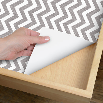 Con-Tact® Brand Creative Covering™ Textured Chevron Gray