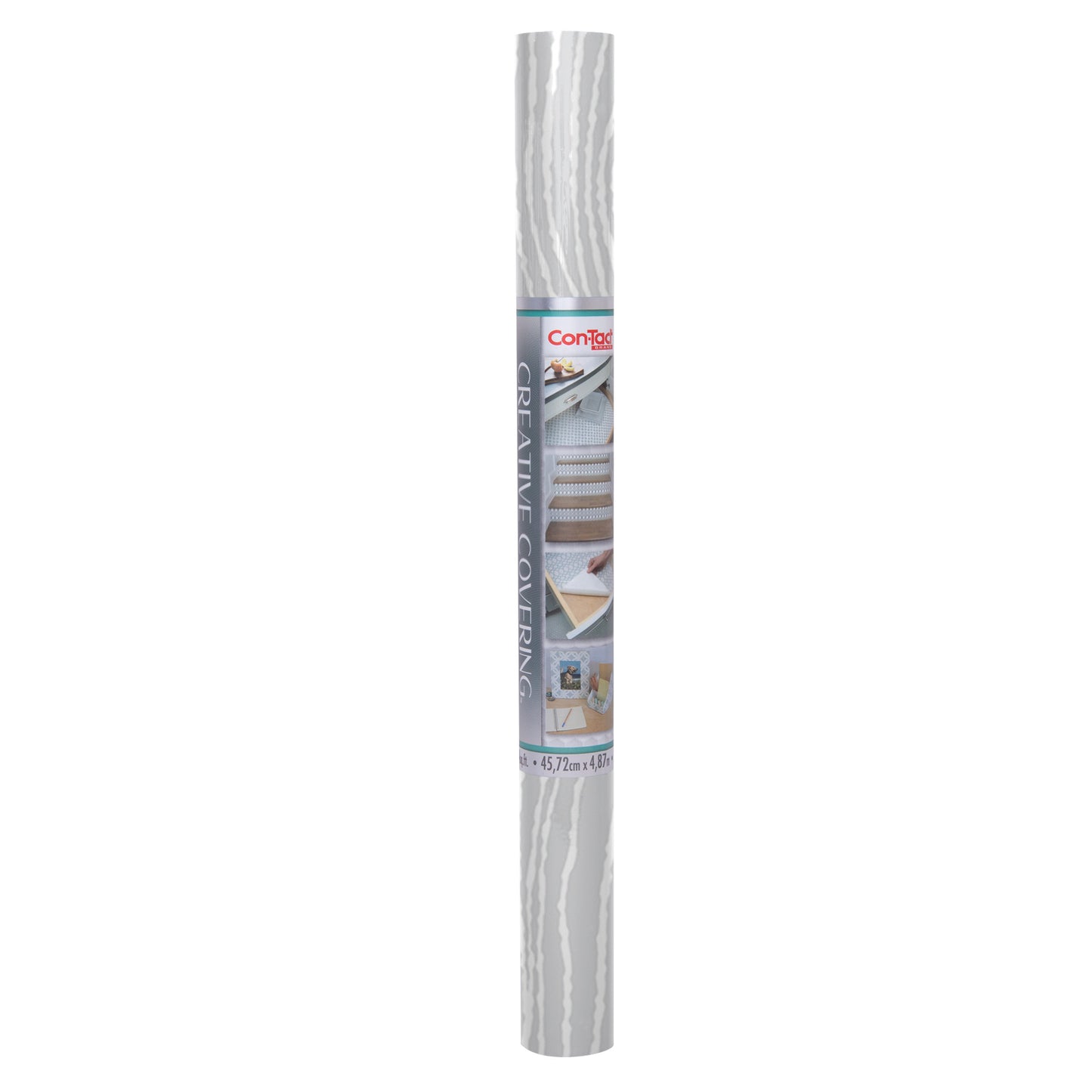 Con-Tact® Brand Creative Covering™ – Removable Self-Adhesive Shelf Liner, Woodgrains Simple Woodgrain Gray