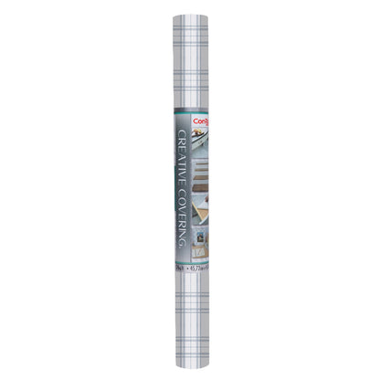 Con-Tact® Brand Creative Covering™ – Removable Self-Adhesive Shelf Liner, Boho Plaid Mist