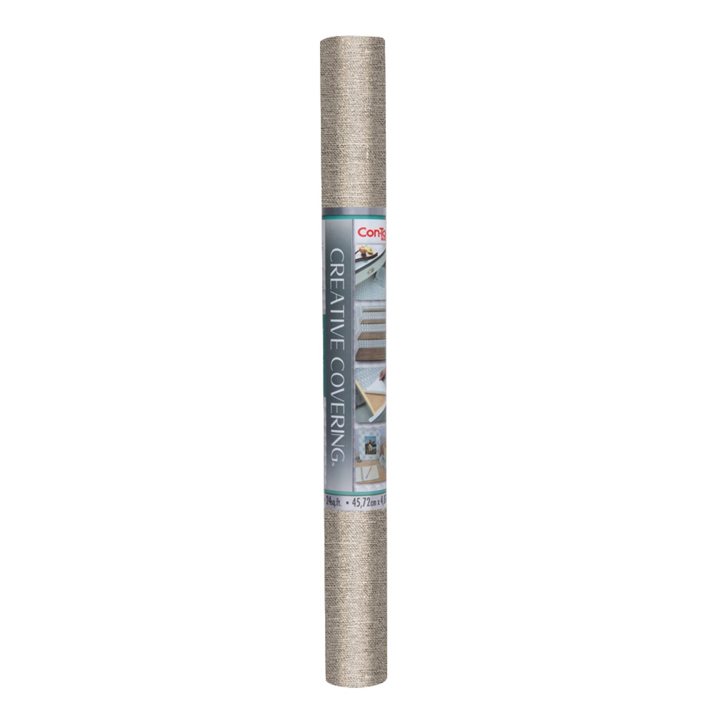 Con-Tact® Brand Creative Covering™ – Removable Self-Adhesive Shelf Liner, Tan Canvas