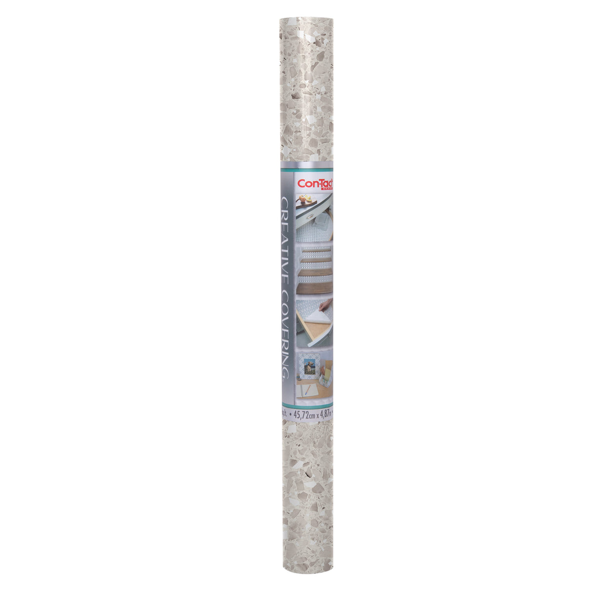 Con-Tact® Brand Creative Covering™ – Removable Self-Adhesive Shelf Liner, Terrazzo Beige Stone
