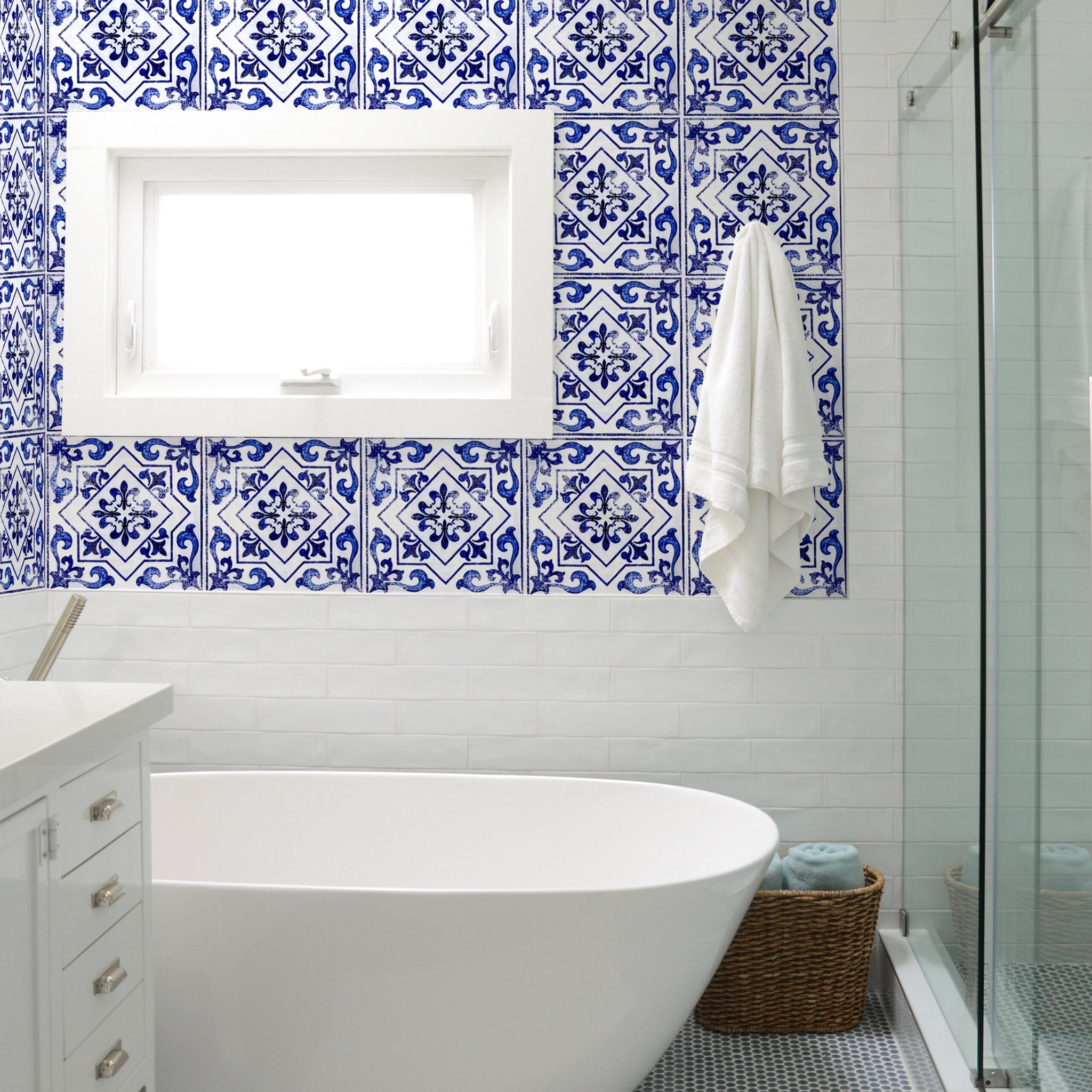 Con-Tact® Brand Deco Squares Light Blue Moroccan, Self-Adhesive – Con ...