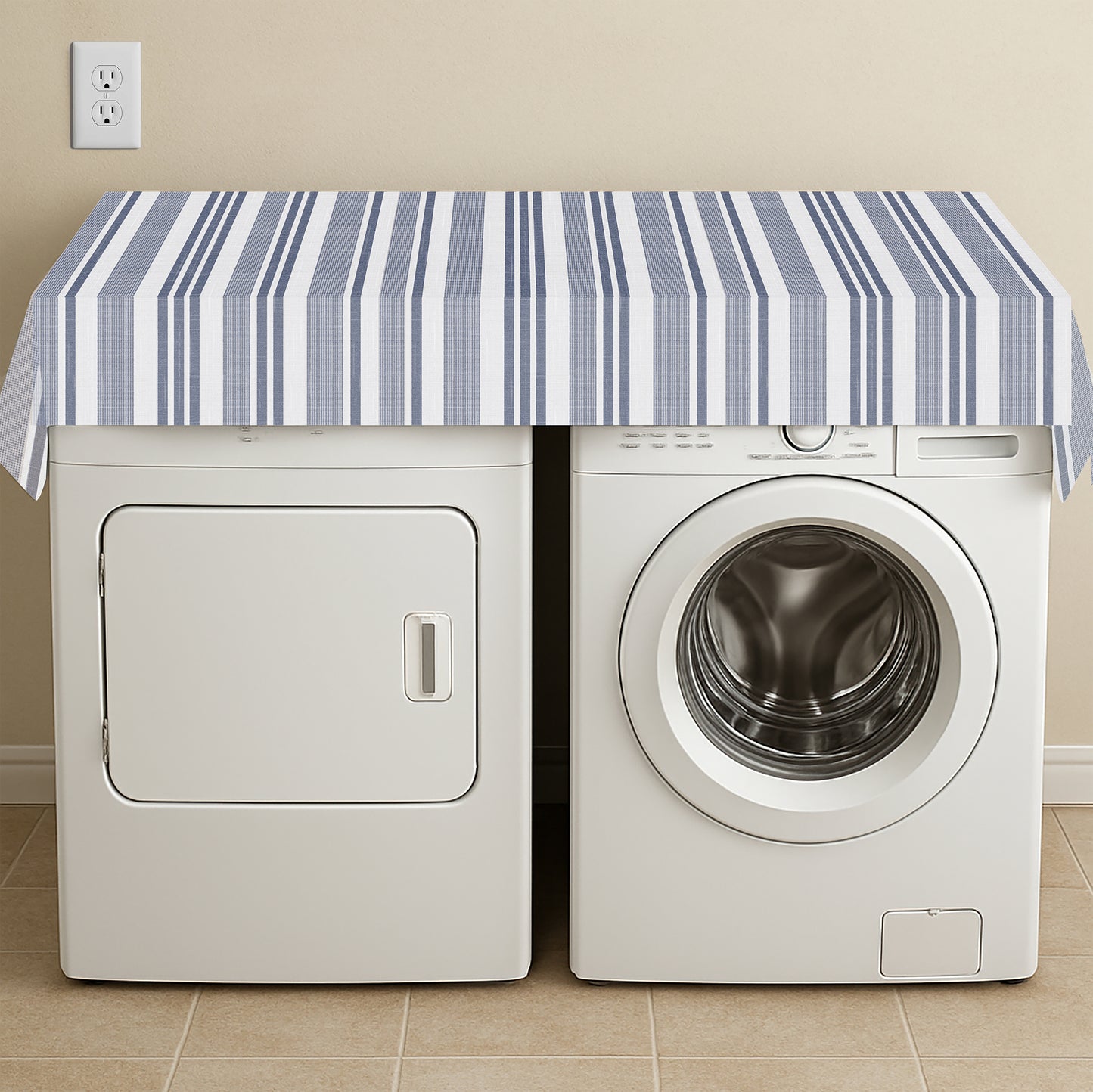 Con-Tact® Brand Yard Goods – Pre-Cut , Linen Stripes Blue