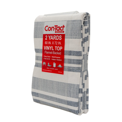 Con-Tact® Brand Yard Goods – Pre-Cut , Linen Stripes Blue