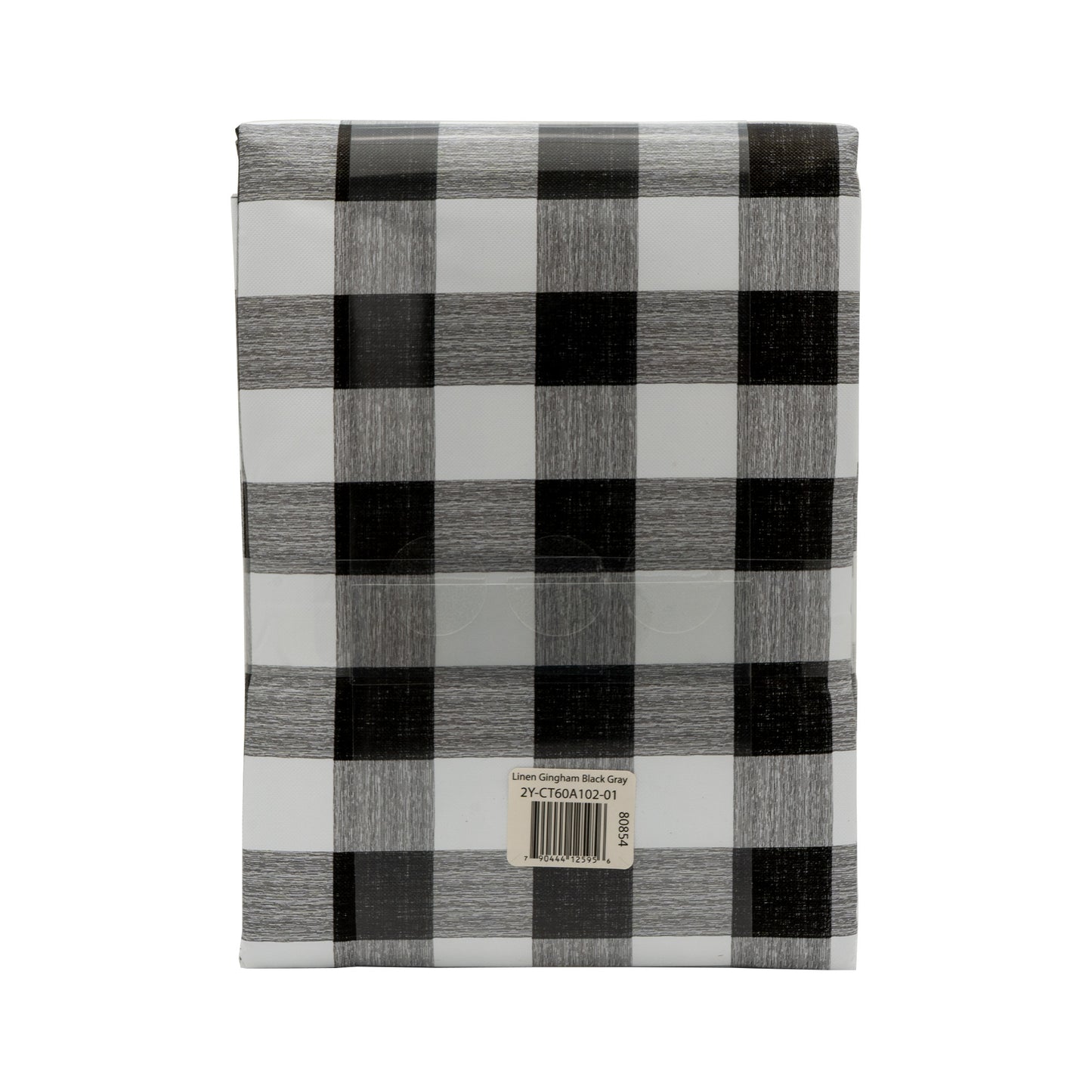 Con-Tact® Brand Yard Goods – Pre-Cut , Linen Gingham Black Gray
