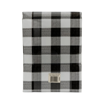 Con-Tact® Brand Yard Goods – Pre-Cut , Linen Gingham Black Gray