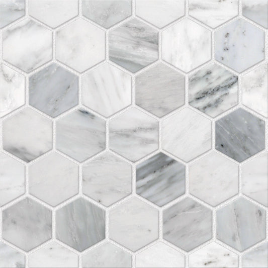 Con-Tact® Brand Deco Squares Marble Hexagon, Self-Adhesive