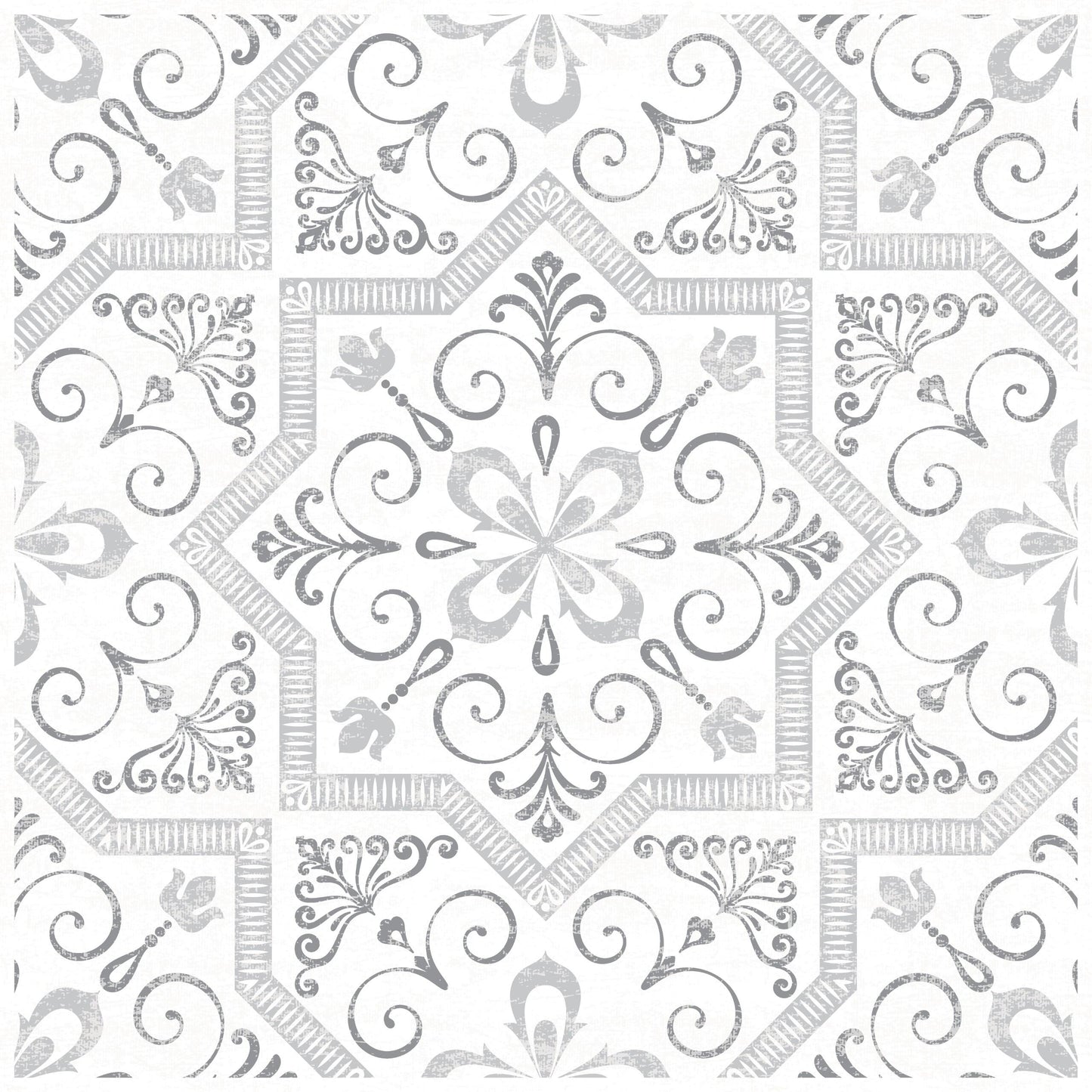 Con-Tact® Brand Deco Squares Euro Tile Gray, Self-Adhesive