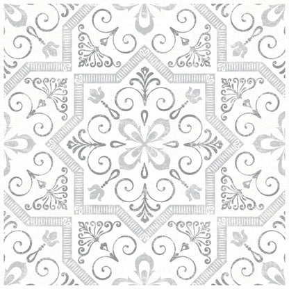 Con-Tact® Brand Deco Squares Euro Tile Gray, Self-Adhesive