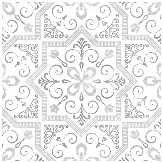 Con-Tact® Brand Deco Squares Euro Tile Gray, Self-Adhesive