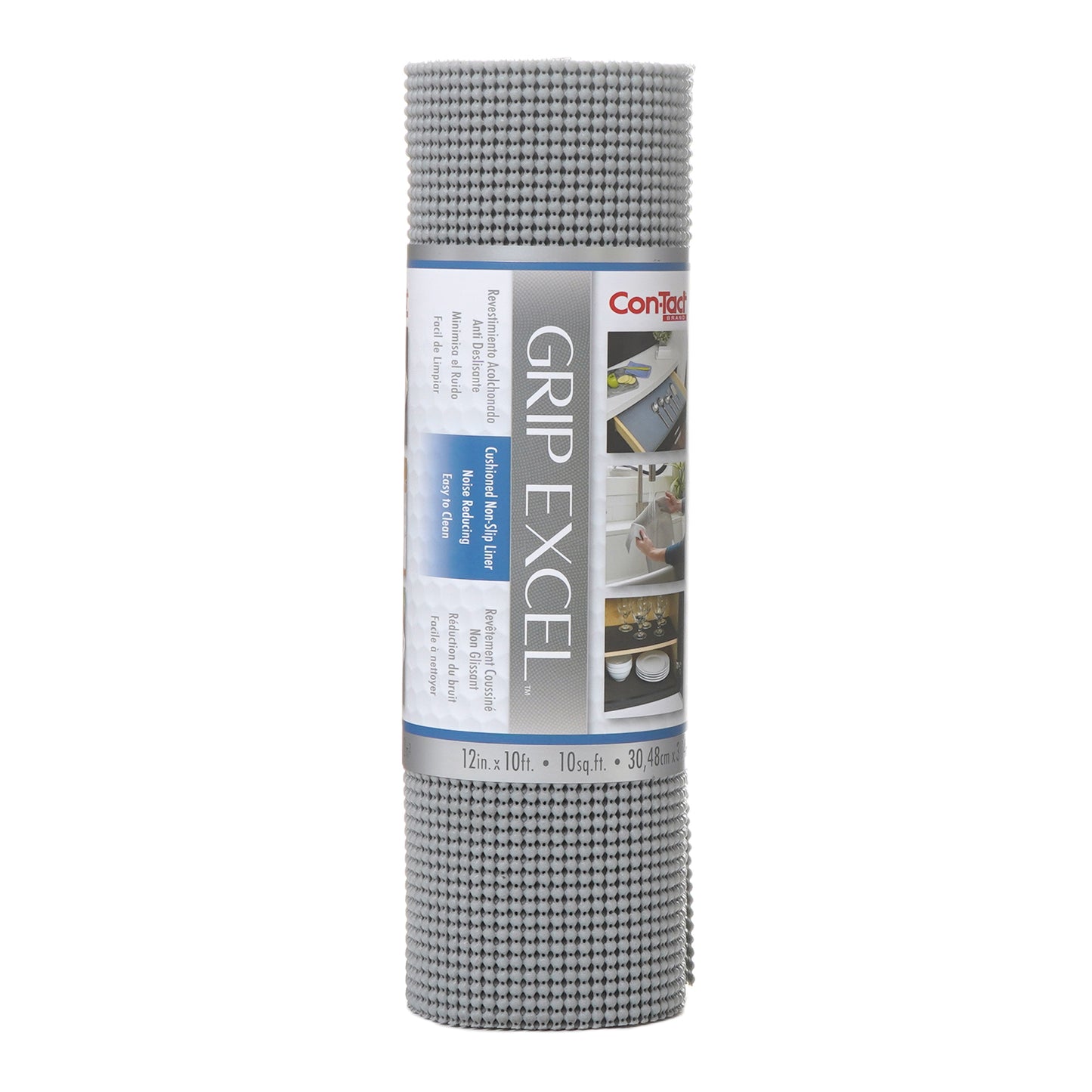 Con-Tact® Brand Grip Excel, Non-Adhesive, Alloy, Grip - Solid Color - Gray