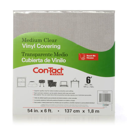 Con-Tact® Brand Yard Goods – Non-Adhesive Surface Protection, Clear Medium