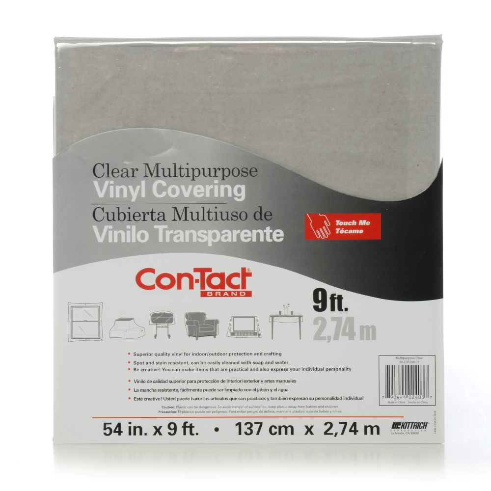 Con-Tact® Brand Yard Goods – Non-Adhesive Surface Protection, Clear Multipurpose