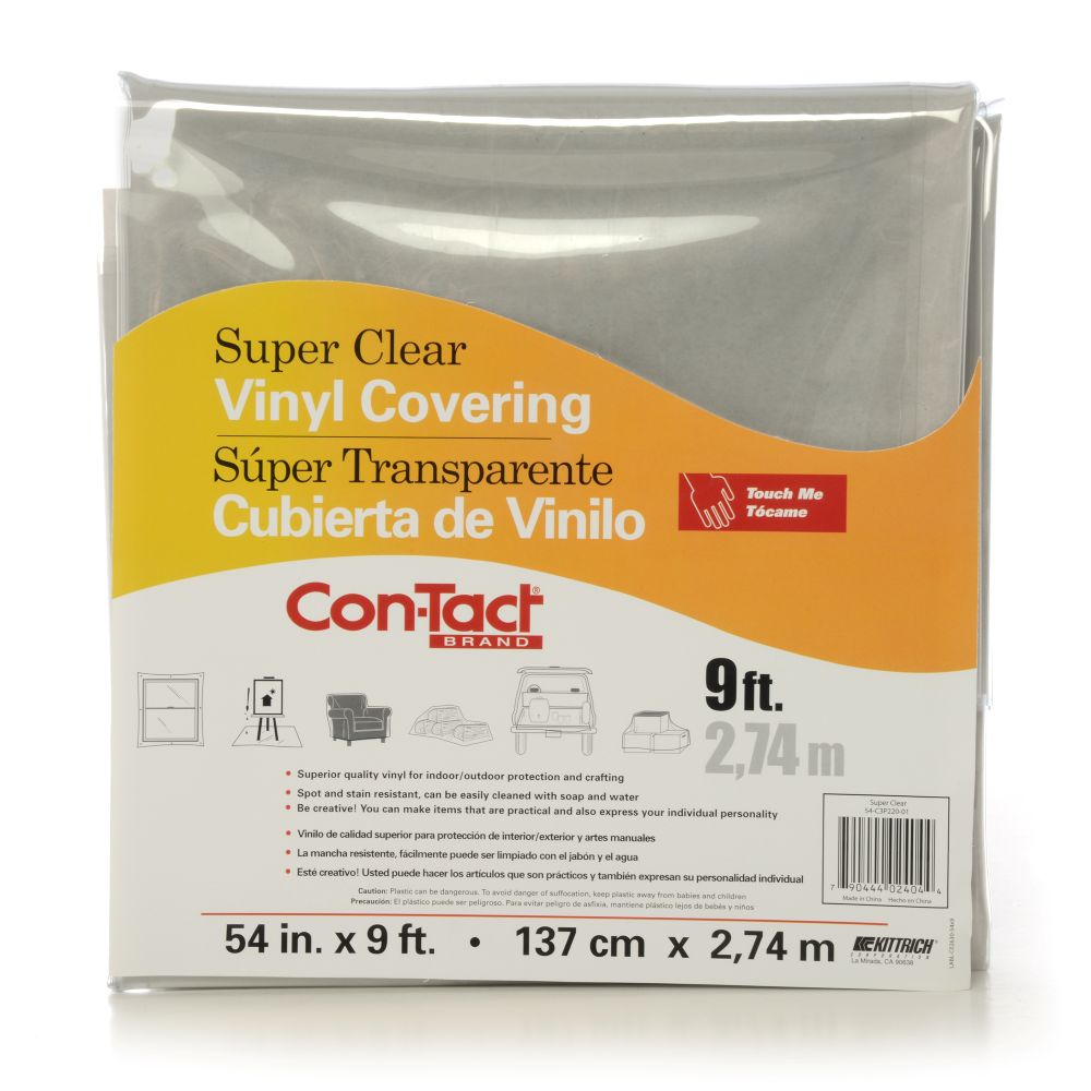 Con-Tact® Brand Yard Goods – Non-Adhesive Surface Protection, Clear Super